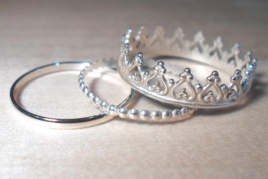 Crown ring Stacking Set