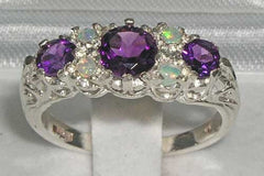 Victorian filigree trilogy style promise ring