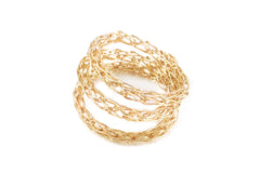 Unique wire crochet stack ring