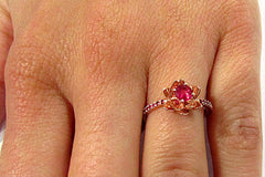 Flower Engagement Ring