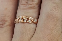 14K Gold Diamond Engagement Ring
