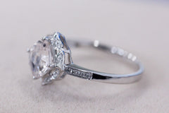 VS 7mm Morganite Ring