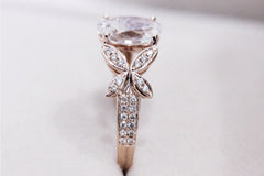 Oval Morganite Wedding Ring