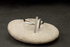 Parallel Bars - Sterling Silver Ring