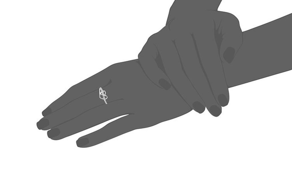 Sterling Silver Diamond Heart Ring (1/20 cttw, I-J Color, I3 Clarity)