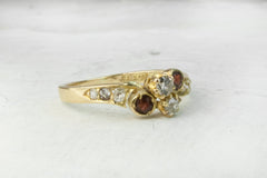 The Victorian Garnet Twist Ring