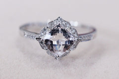 VS 7mm Morganite Ring