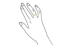 Bling Jewelry Sterling Silver Gold Plated 6 Row Rope X Ring