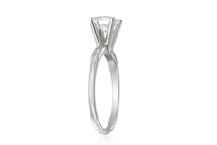 14k Gold Princess-Cut Solitaire Ring, Made with Swarovski Zirconia (1 cttw)