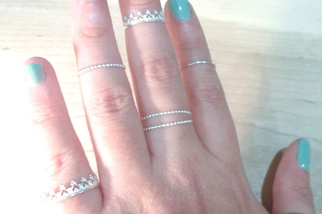 Crown ring Stacking Set