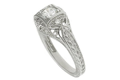 Brinley Co Sterling Silver Pave-style Cubic Zirconia Ring Hypoallergenic