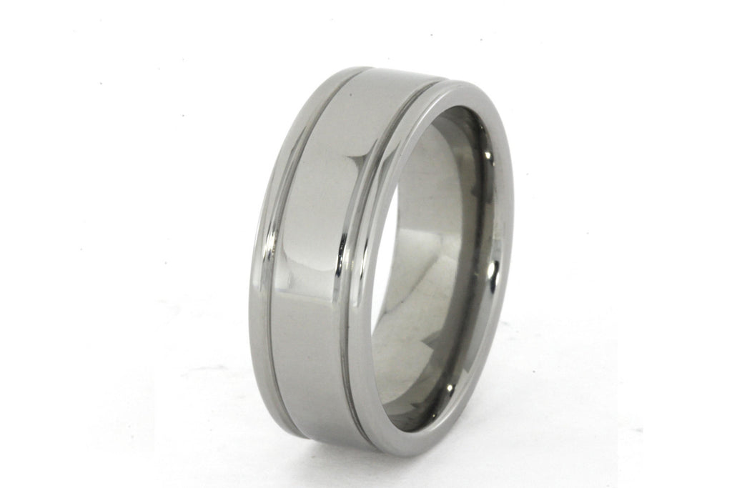Polished Finish Titanium Ring