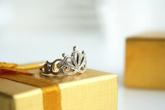 925 sterling silver princess crown ring