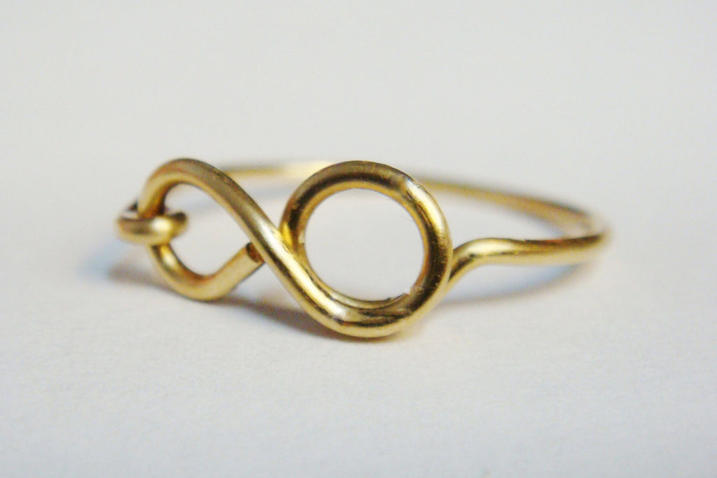 Gold infinity ring