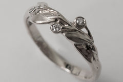 14K White Gold and Diamonds engagement ring