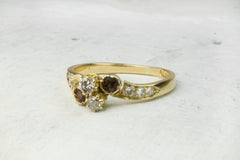 The Victorian Garnet Twist Ring