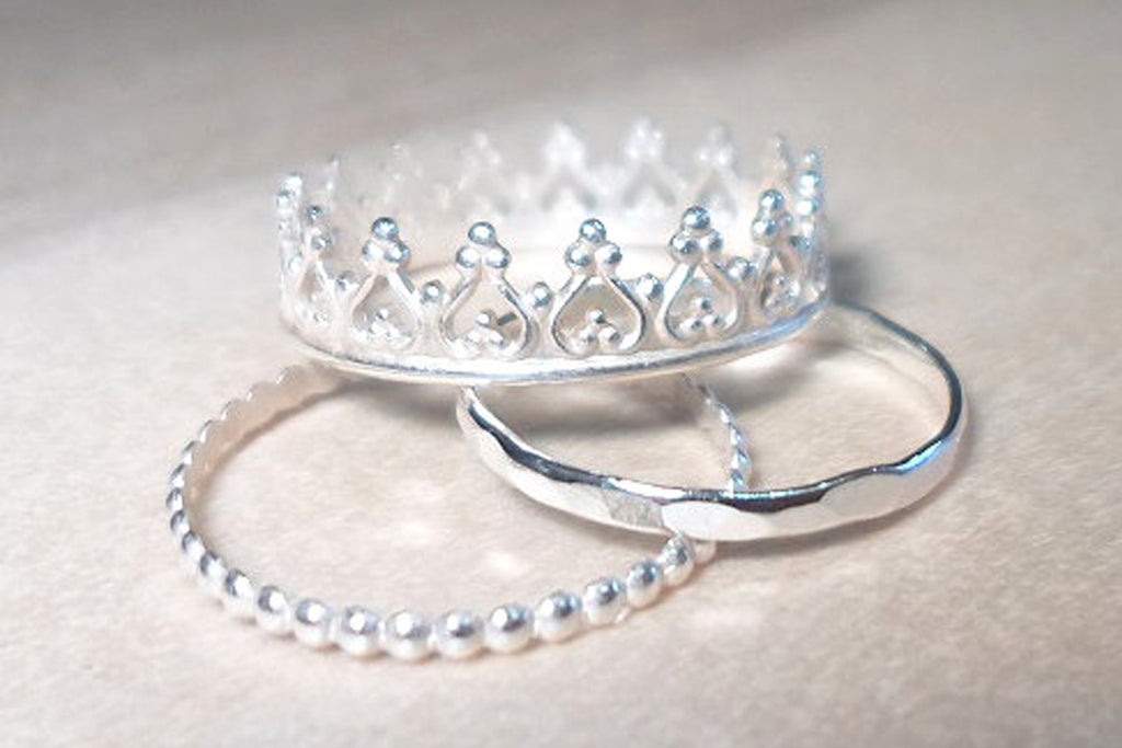 Crown ring Stacking Set