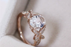 Oval Morganite Wedding Ring