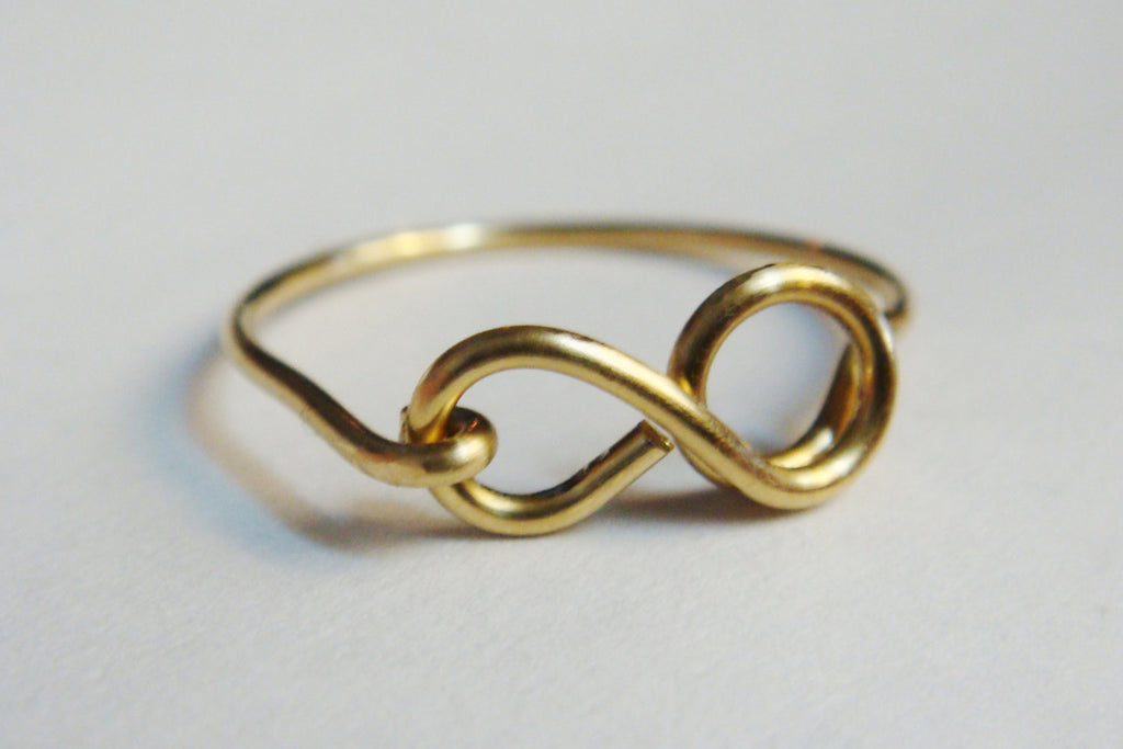 Gold infinity ring
