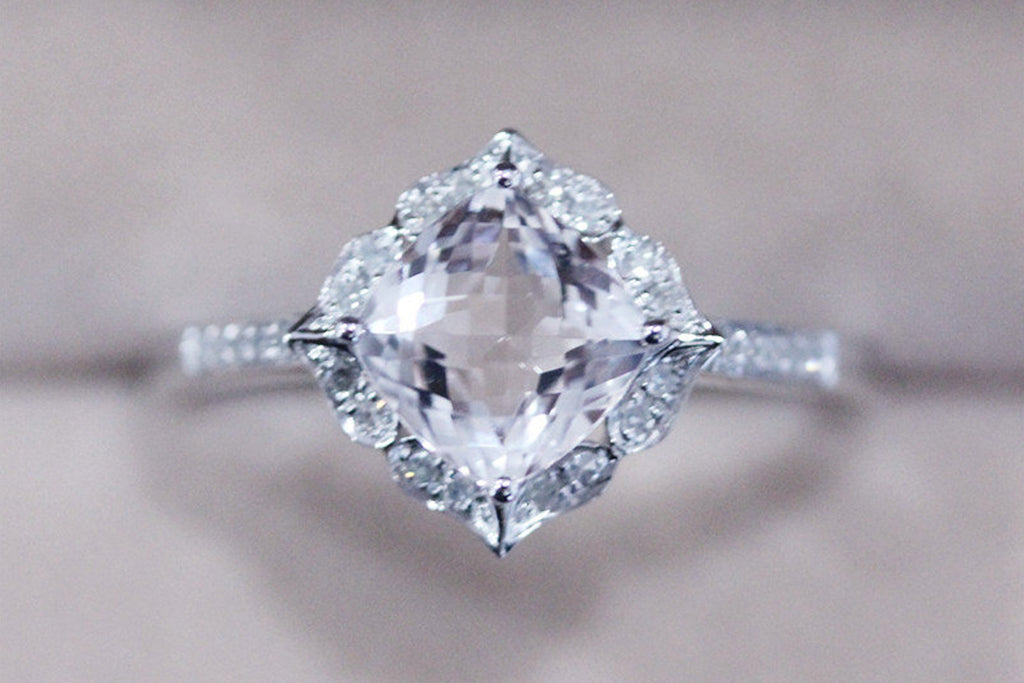 VS 7mm Morganite Ring