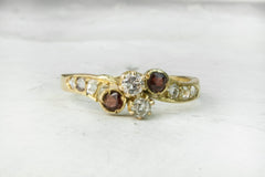 The Victorian Garnet Twist Ring