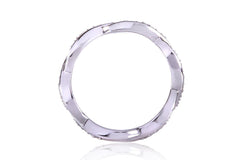 Round Diamond Eternity Band 1/6 Carat (ctw) in 10k White Gold