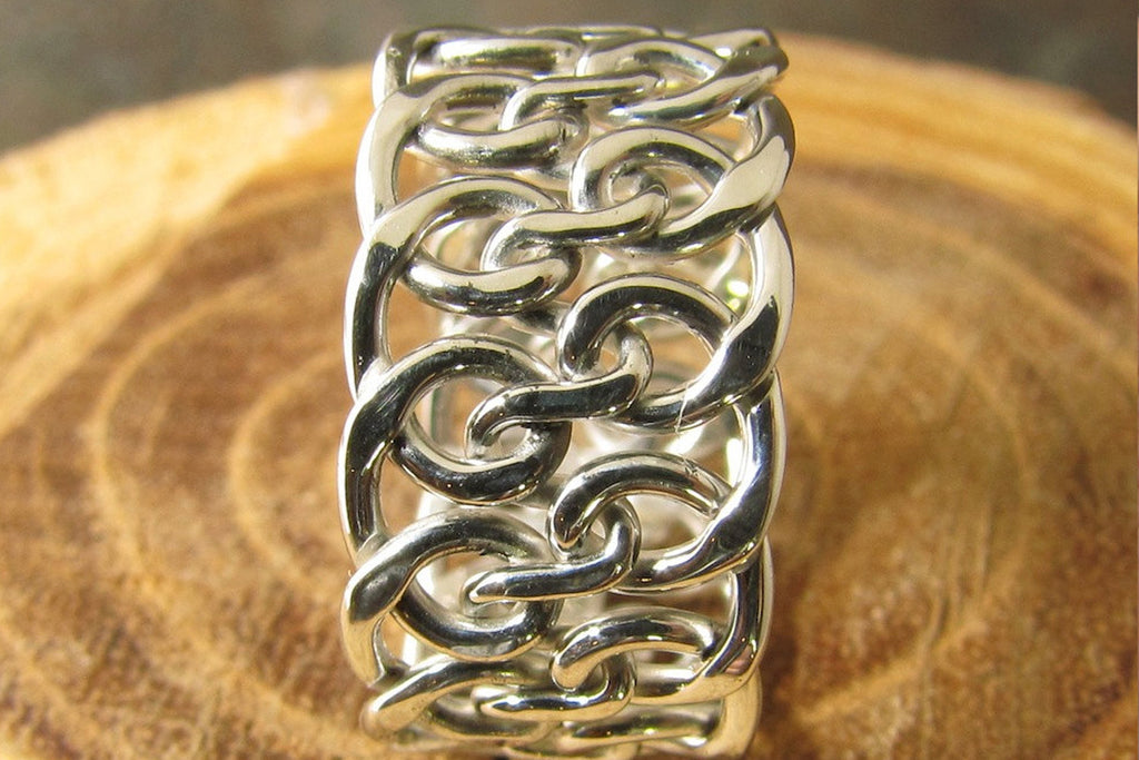 Spiral Woven Argentium Sterling Silver Ring