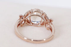 Oval Morganite Wedding Ring