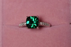 Emerald Ring Gemstone Engagement Ring