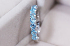 3.55ct Blue Topaz Ring