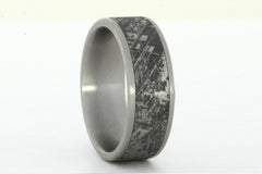 Mimetic Meteorite Titanium Ring