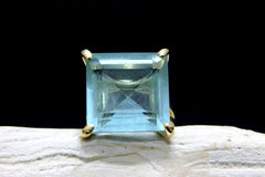 Blue topaz cocktail ring