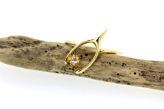 Dainty Wishbone Ring