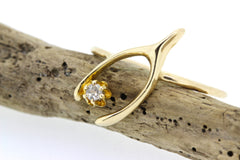 Dainty Wishbone Ring