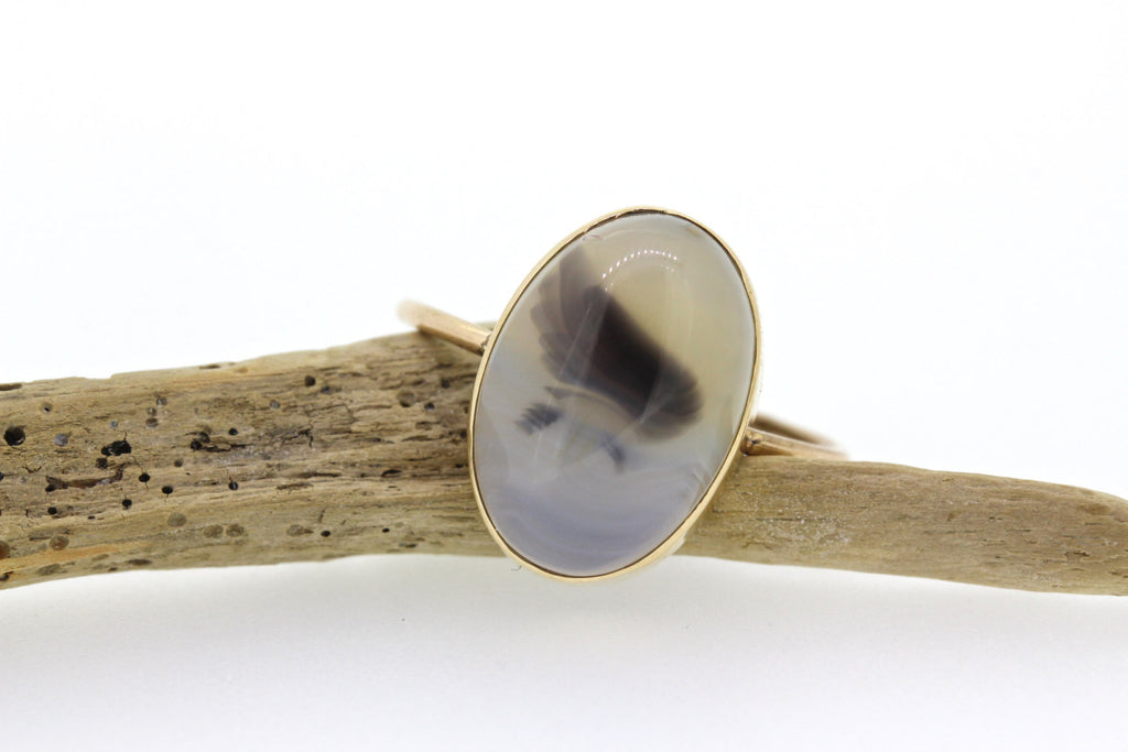 Antique Moss Agate Ring