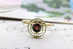 Garnet Gemstone Midi Ring