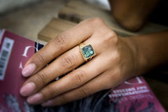 Labradorite ring