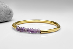 Amethyst gemstone bracelet