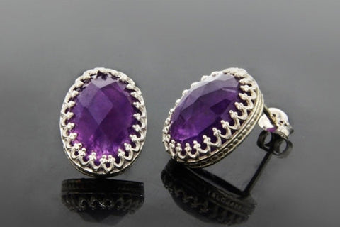 Amethyst earrings