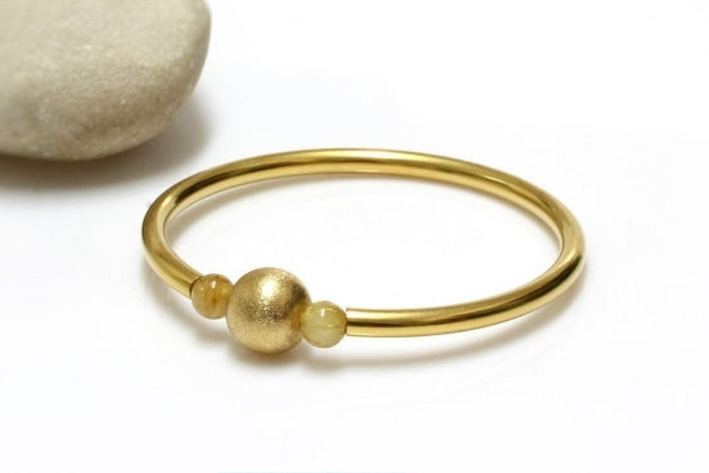 Rutilated quartz bracelet