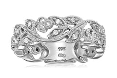 10k White Gold and White Diamond Ring (1/4 cttw, H-I Color, I3 Clarity)