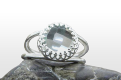 London Topaz sterling silver ring