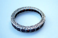 Garnet Silver Ring
