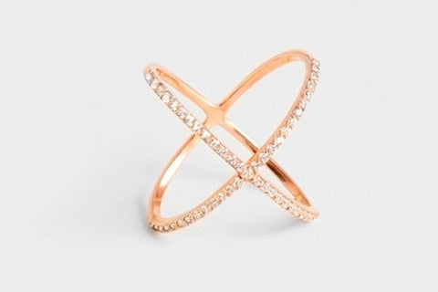 14kt Gold Criss Cross Ring