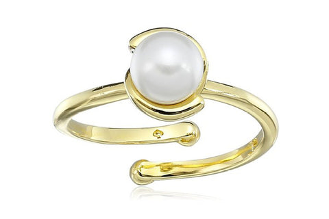 Kate Spade New York Dainty Sparklers Faux-Pearl Ring, Size7