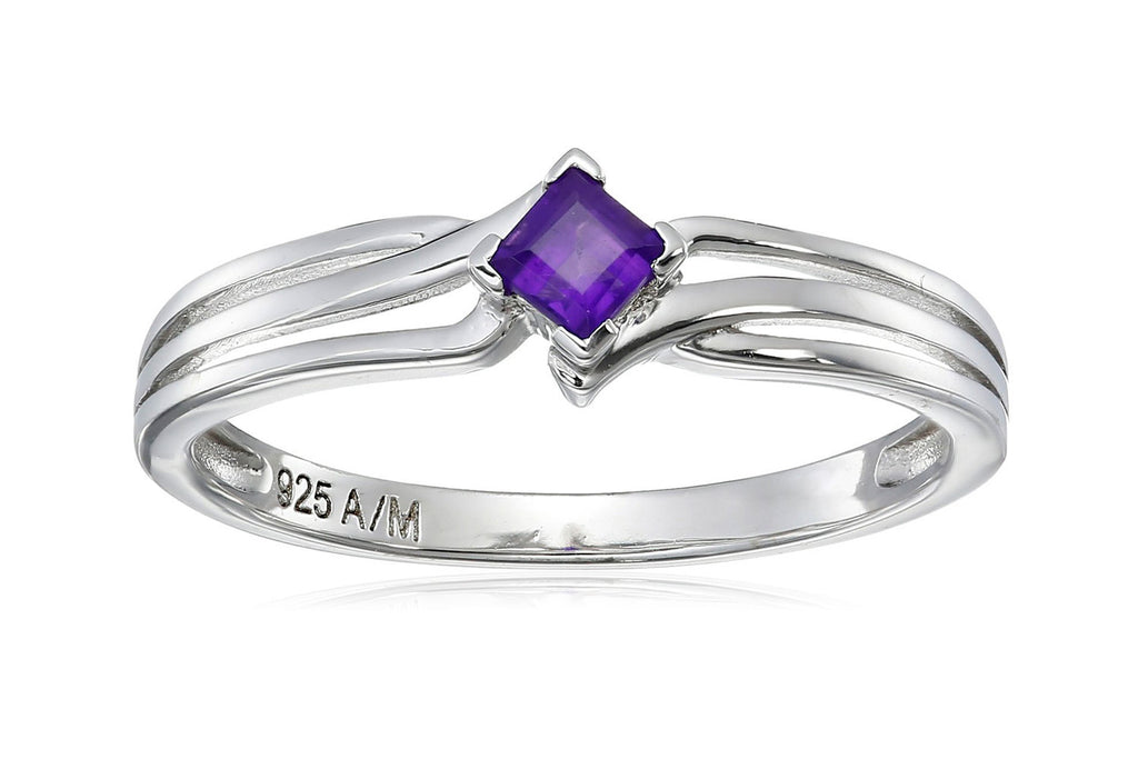 Sterling Silver Gemstone Ring (0.25 cttw)