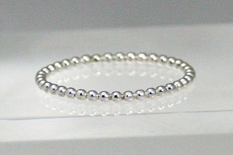 Stacking silver ring