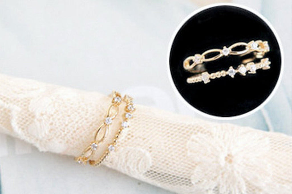 Passion 925 silver 14k gold plated ring