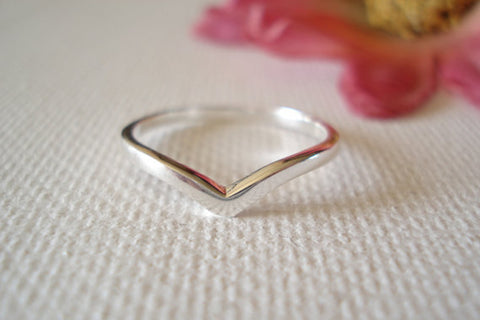 Sterling Silver Chevron Ring
