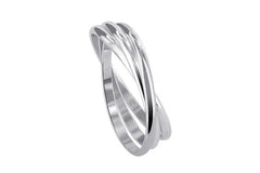 925 Sterling Silver Triple Band Thumb Ring